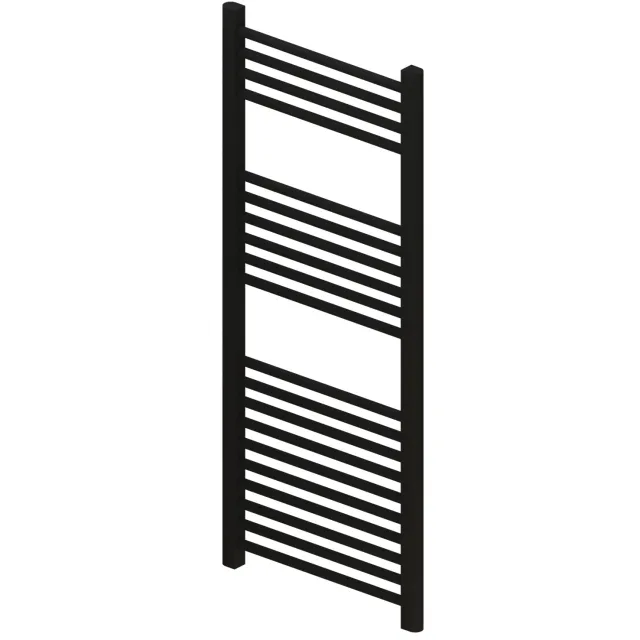 Boss & Wessing Radiator BWS Wingrave 120x50 cm Mat Zwart Zij-Onderaansluiting (611 Watt)