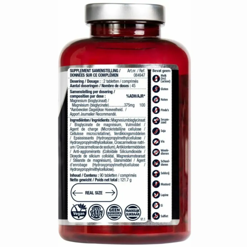 Lucovitaal Magnesium 375mg Bisglycinaat tabletten, foto 2