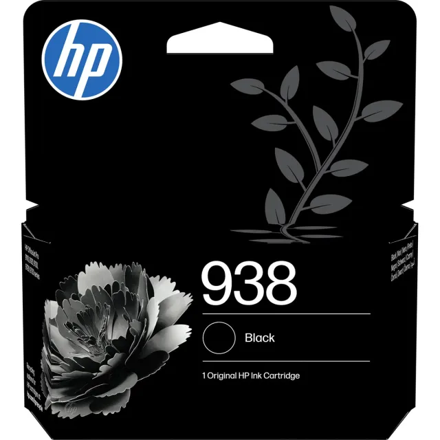 Hp 938 Black Original Ink Cartridge Zwart