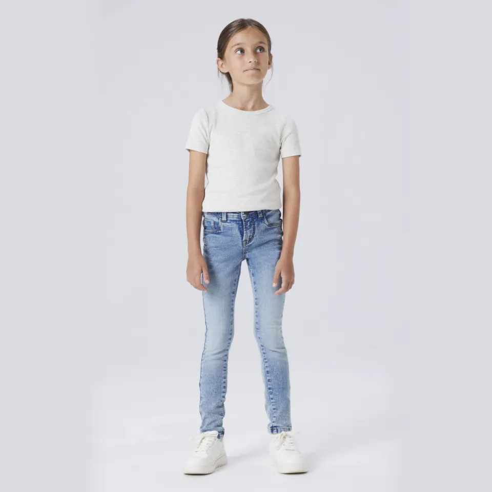NAME IT KIDS skinny jeans medium blue denim