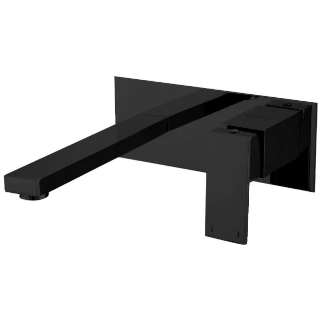 Best Design Inbouw Wandmengkaan Best Design Nero Uitloop Recht Mat Zwart
