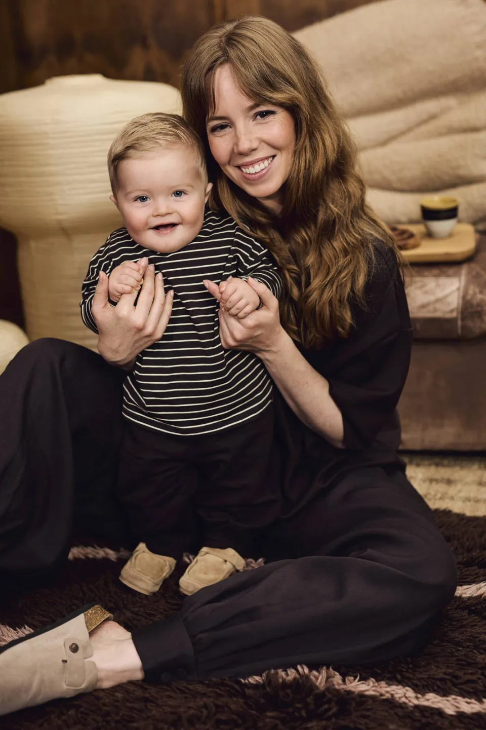 Z8 newborn gestreepte longsleeve zwart en ecru, foto 5