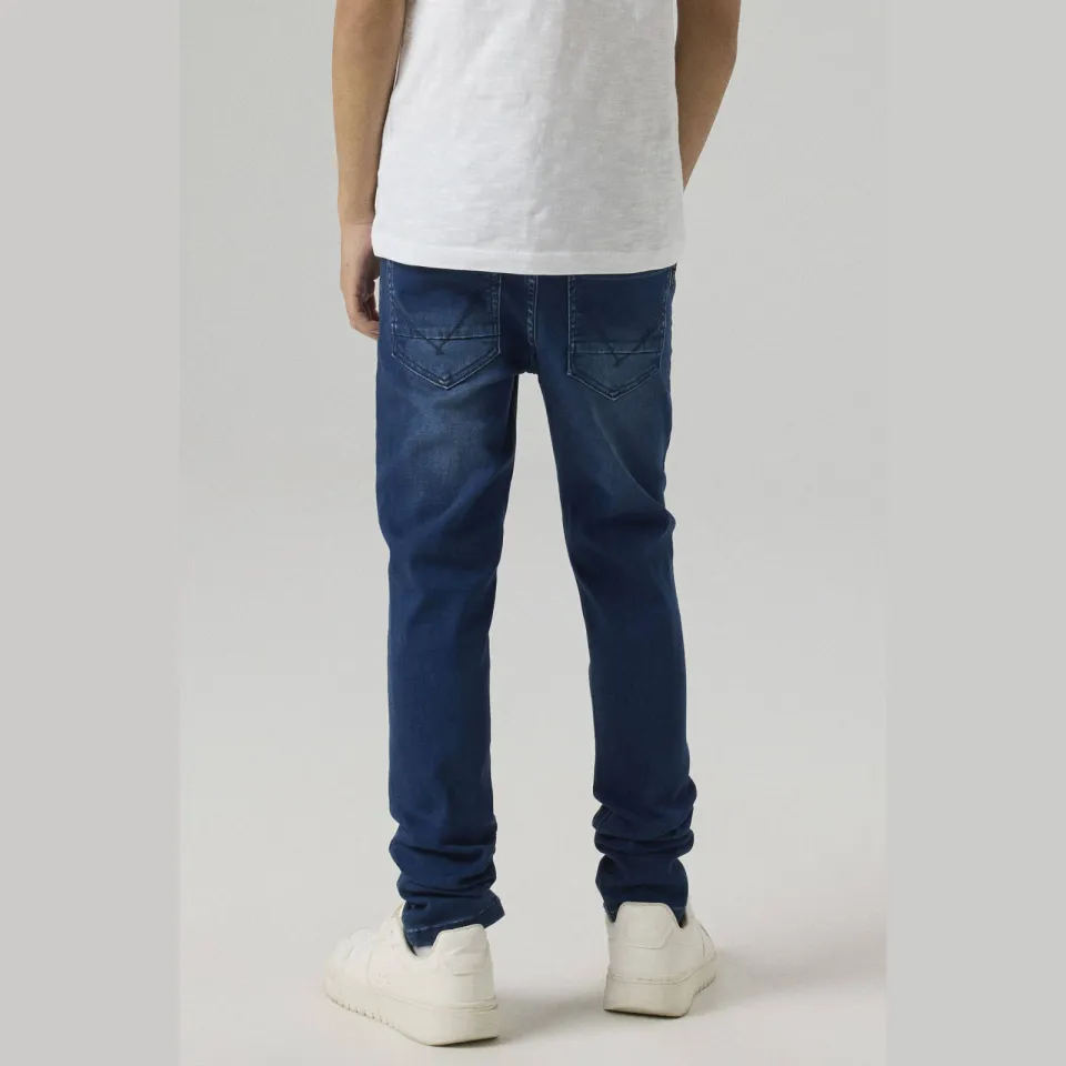 NAME IT Theo XSLIM jeans donkerblauw dark blue denim, foto 4
