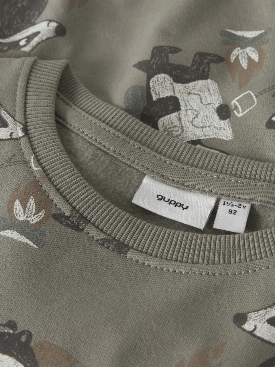 GUPPY MINI sweater met print - groen All over print, foto 3