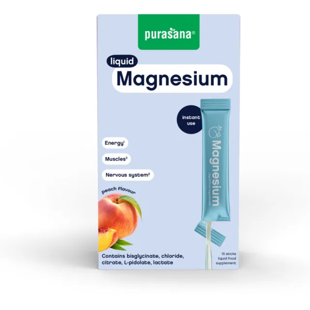 Purasana Liquid Gel Sticks Magnesium voedingssupplement, foto 2