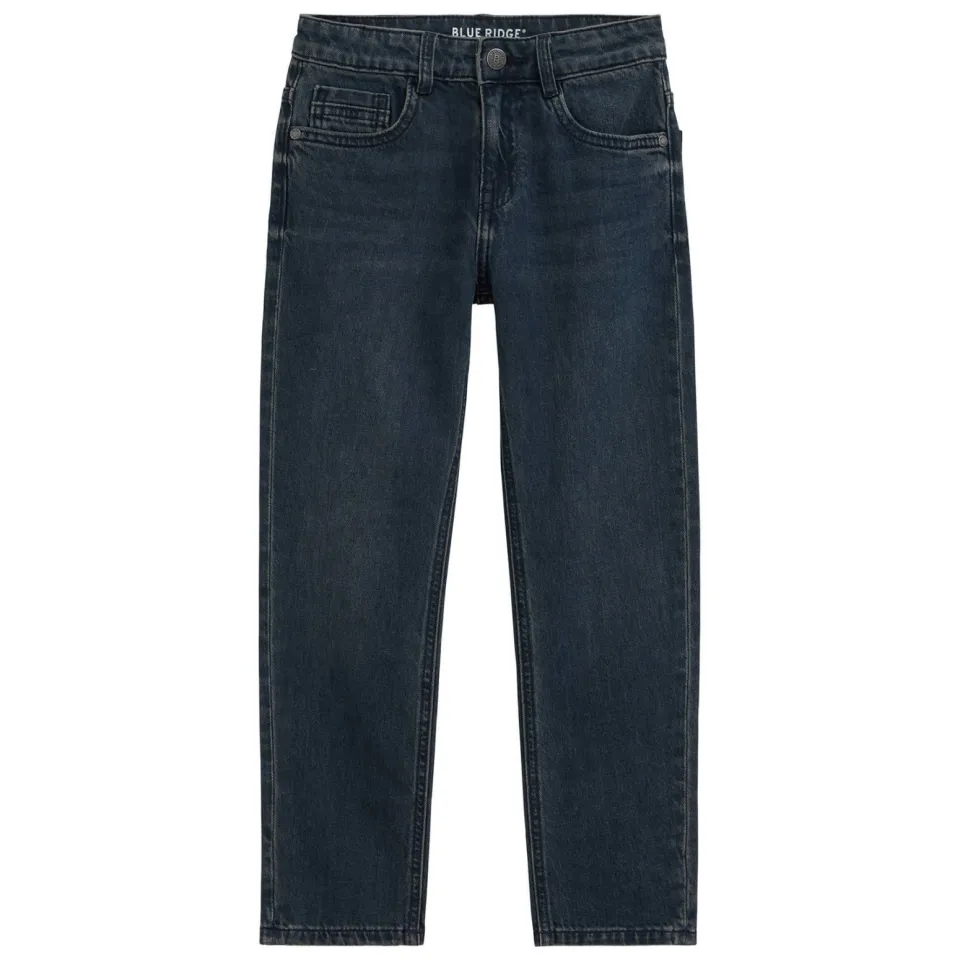 WE Fashion Blue Ridge straight leg regular fit jeans - donkerblauw, foto 2