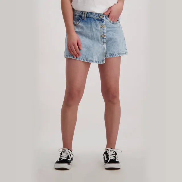 Cars LONDY skort stone bleached Light blue denim