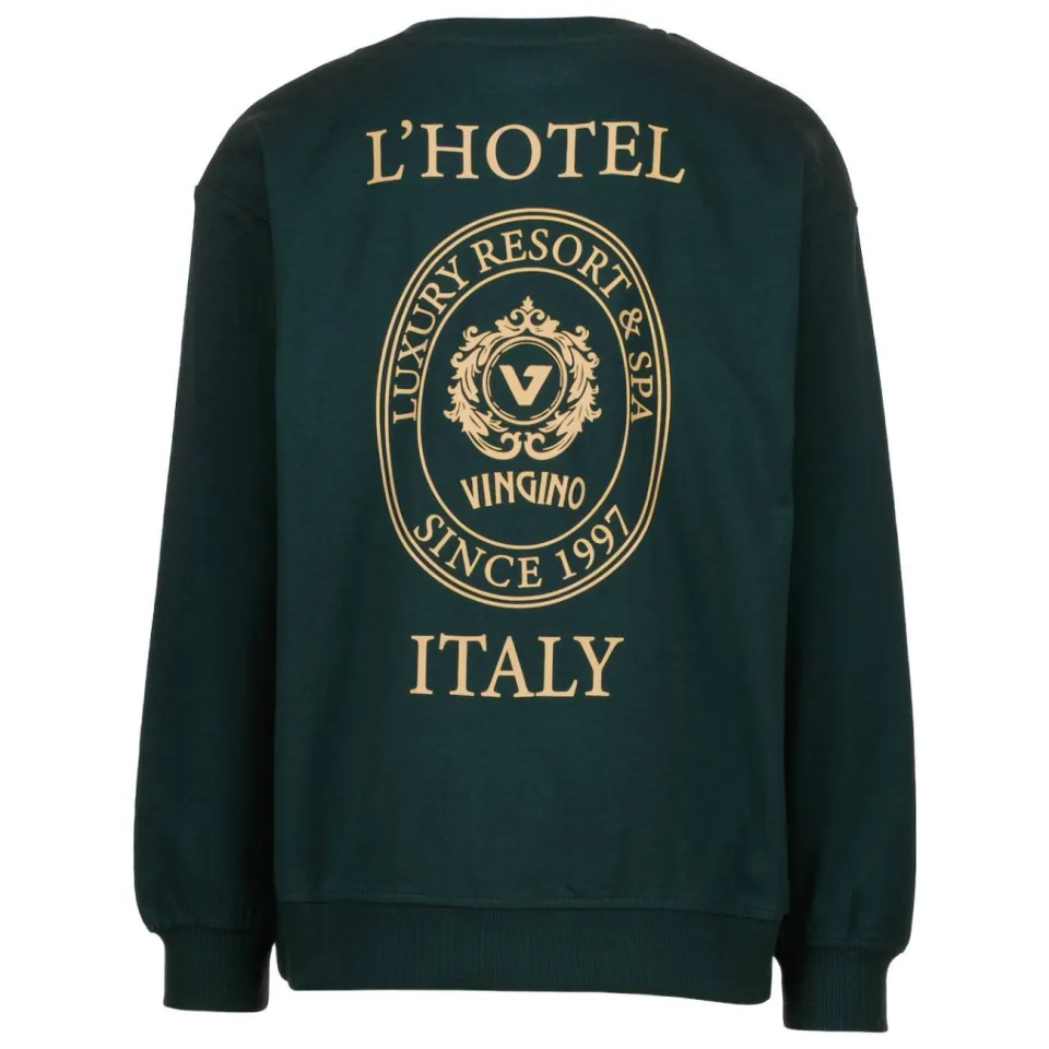 Vingino pyjama met backprint scarab green, foto 4