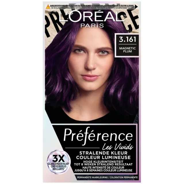 L'oréal Préférence Les Vivids 3.161 Magnetic Plum 3.161 magnetic plum pigalle, foto 2