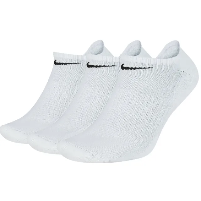 Nike Everyday Cushion No-Show sokken 3-pack wit wit - zwart