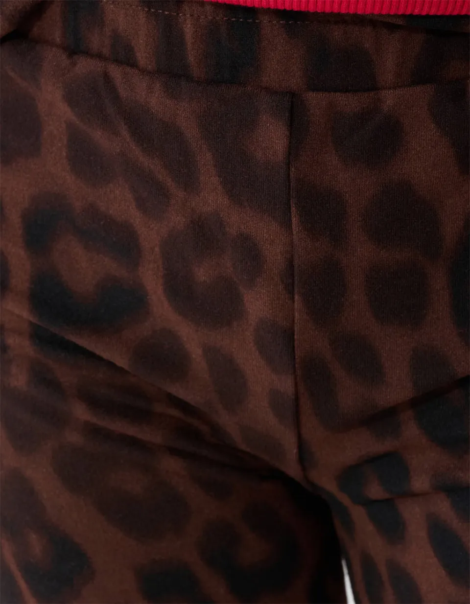 Shoeby legging panterprint donkerbruin donkerrood, foto 5