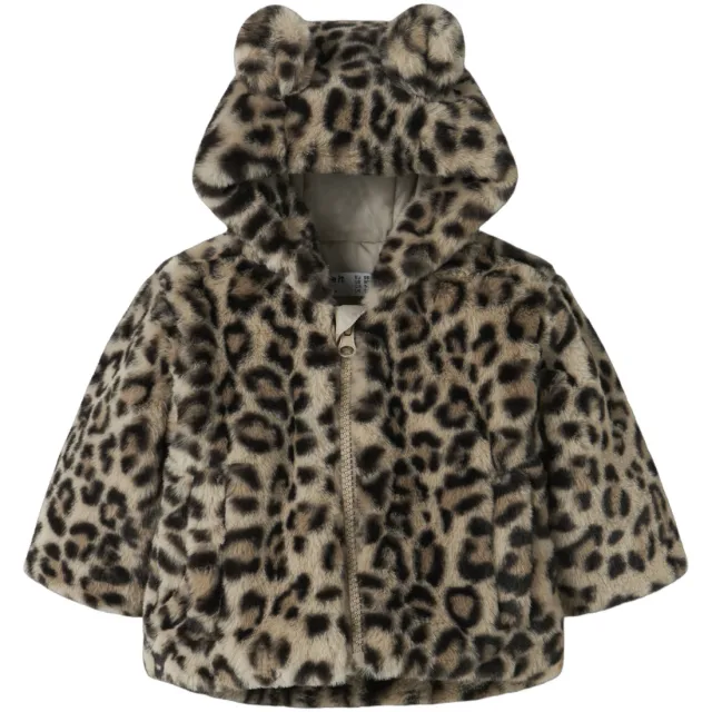NAME IT BABY imitatiebont winterjas bruin Bruin/zwart
