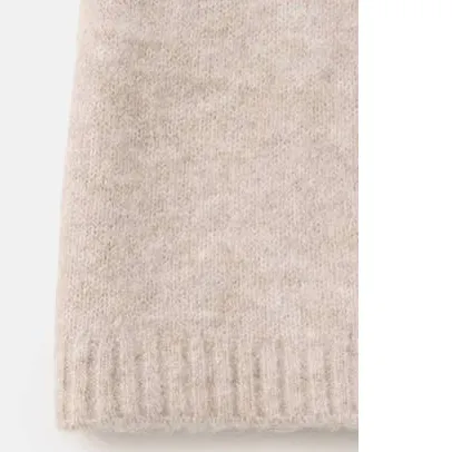 Mango Kids wide leg casual broek beige, foto 4
