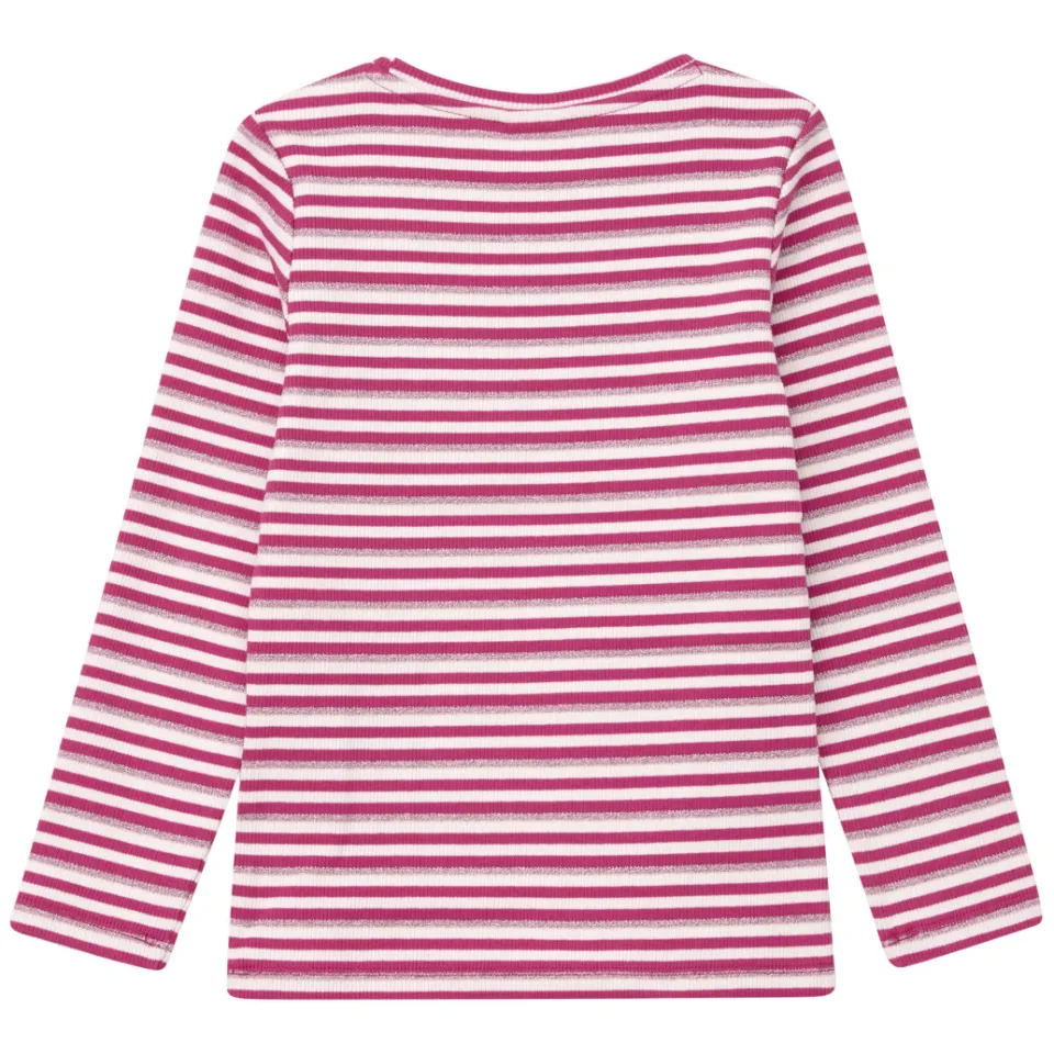s.Oliver gestreepte longsleeve met glitter roze, foto 4