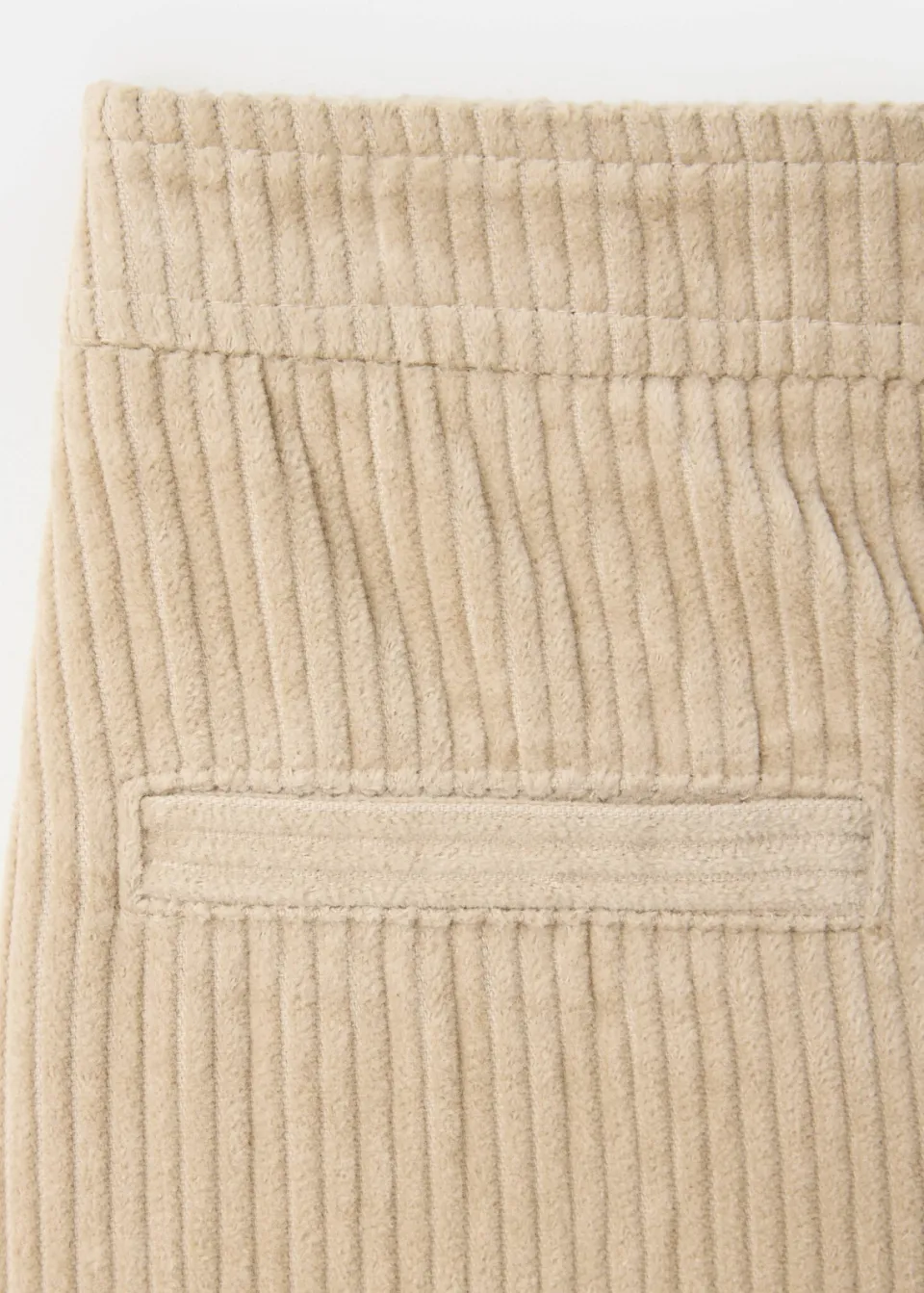 Mango Kids corduroy casual broek - beige, foto 3