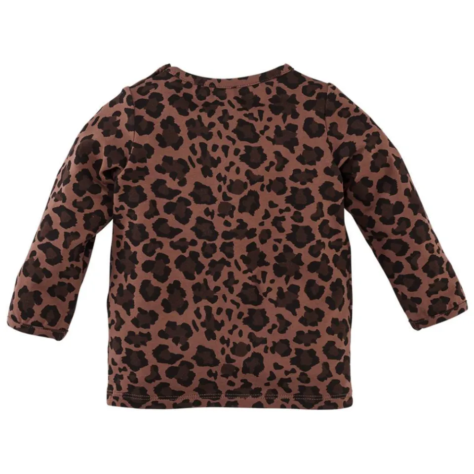 Z8 newborn longsleeve met panterprint bruin, foto 3