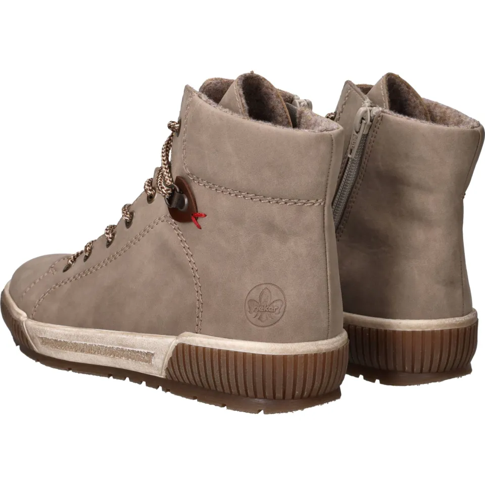 Rieker hoge veterboots beige, foto 4