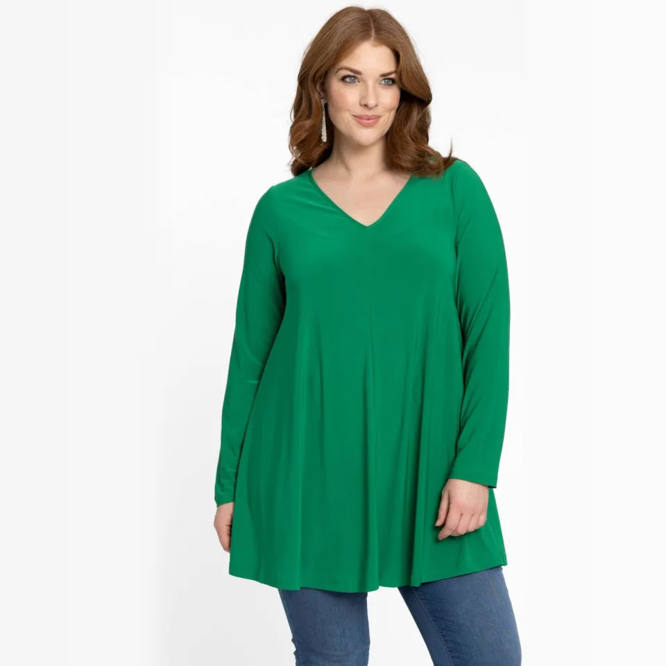 Yoek Tuniek Swing | Grote maten tuniek | Groen, foto 2