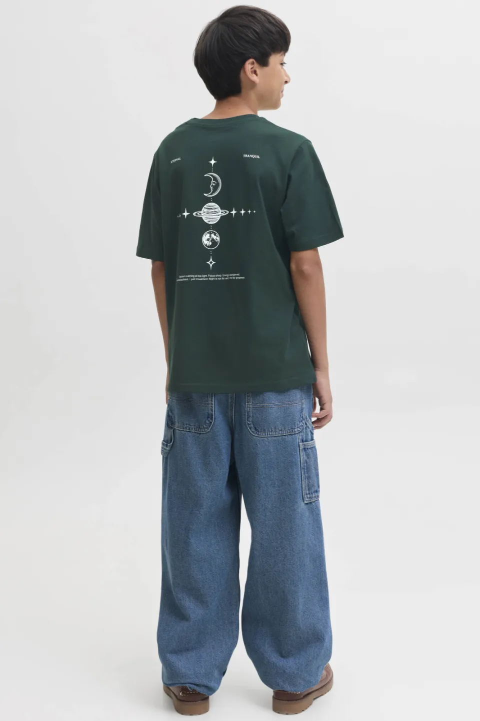 Jack & Jones JJASTRO T-shirt met backprint donkergroen, foto 4