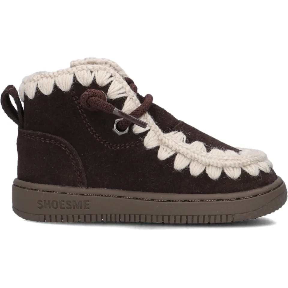 Shoesme hoge sneakers donkerbruin, foto 3