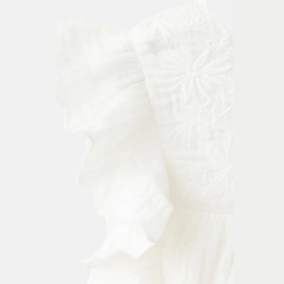 Mango blousetop met borduursels ecru, foto 5