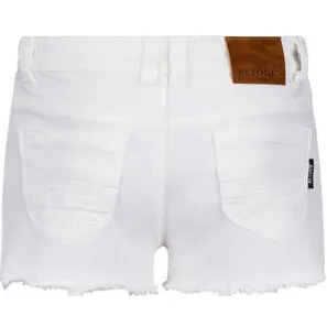 Retour Jeans gebloemde denim short wit, foto 2