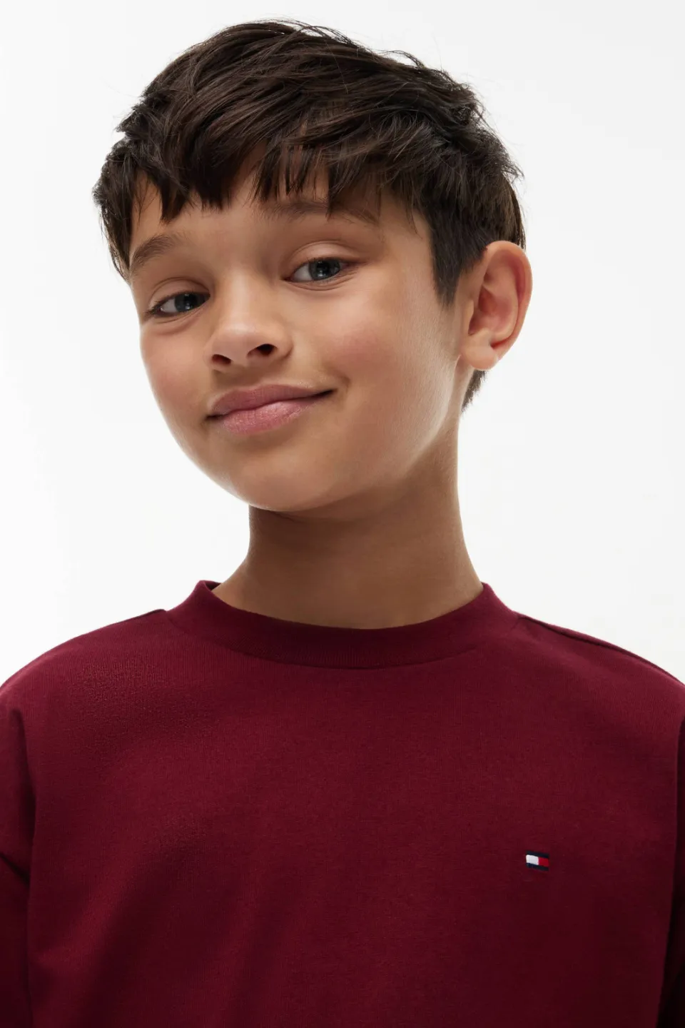 Tommy Hilfiger longsleeve donkerrood, foto 5