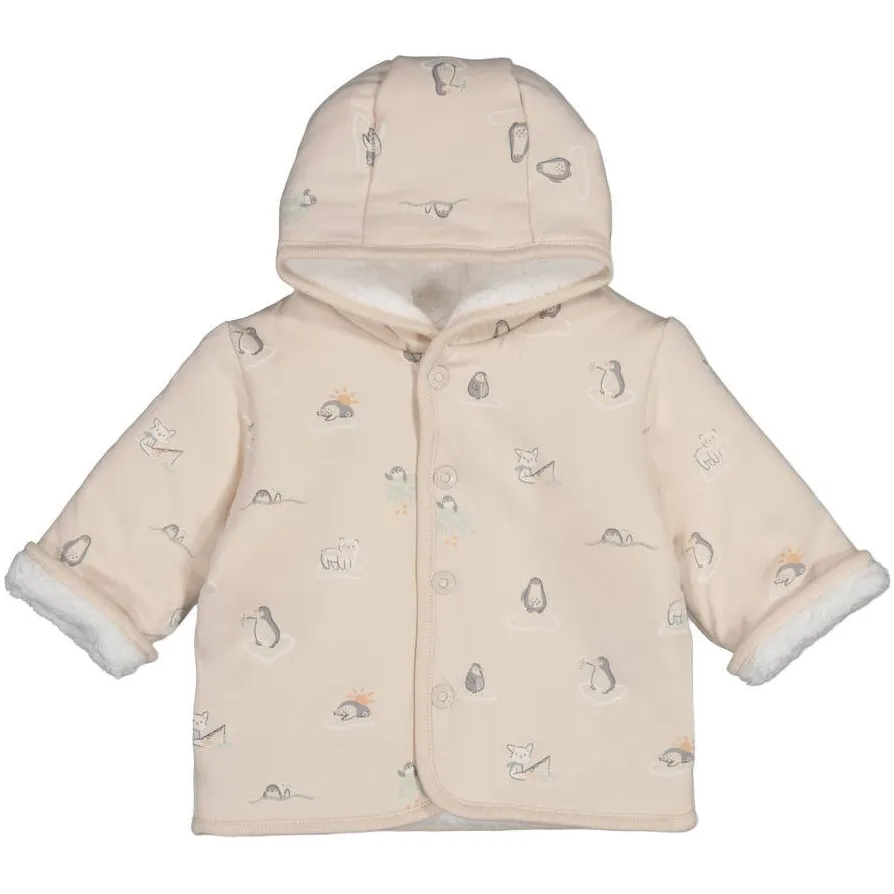 Feetje Penguin Cuddles reversible teddy winterjas offwhite, foto 5