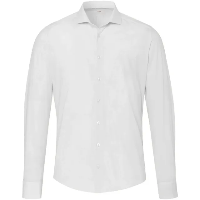 Pure Functional Slim Fit overhemd ecru