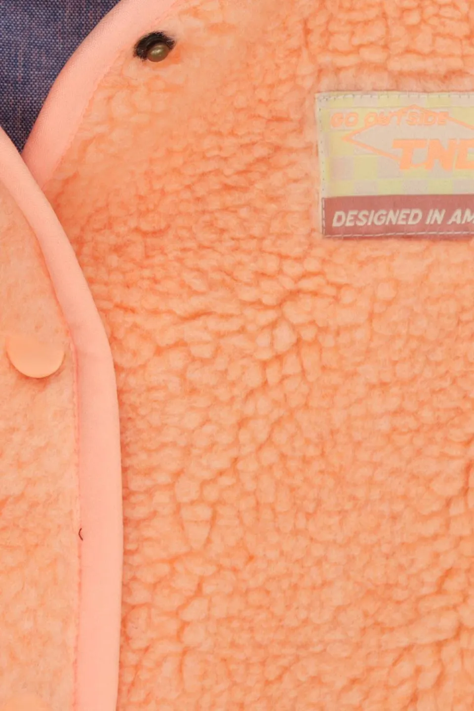 Tumble 'n Dry teddy bodywarmer oranje, foto 5