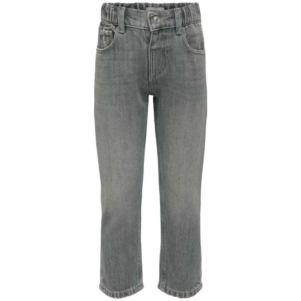 Only KIDS ONLY MINI straight leg jeans grey denim Grijs Effen Medium Grey Denim