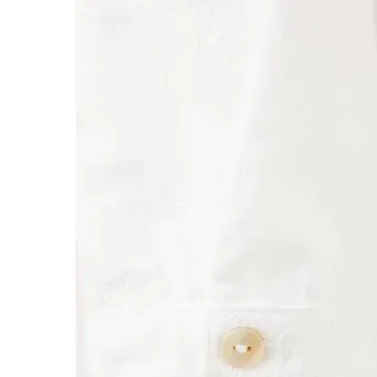 Mango rechtvallende blouse met borduursels wit, foto 3