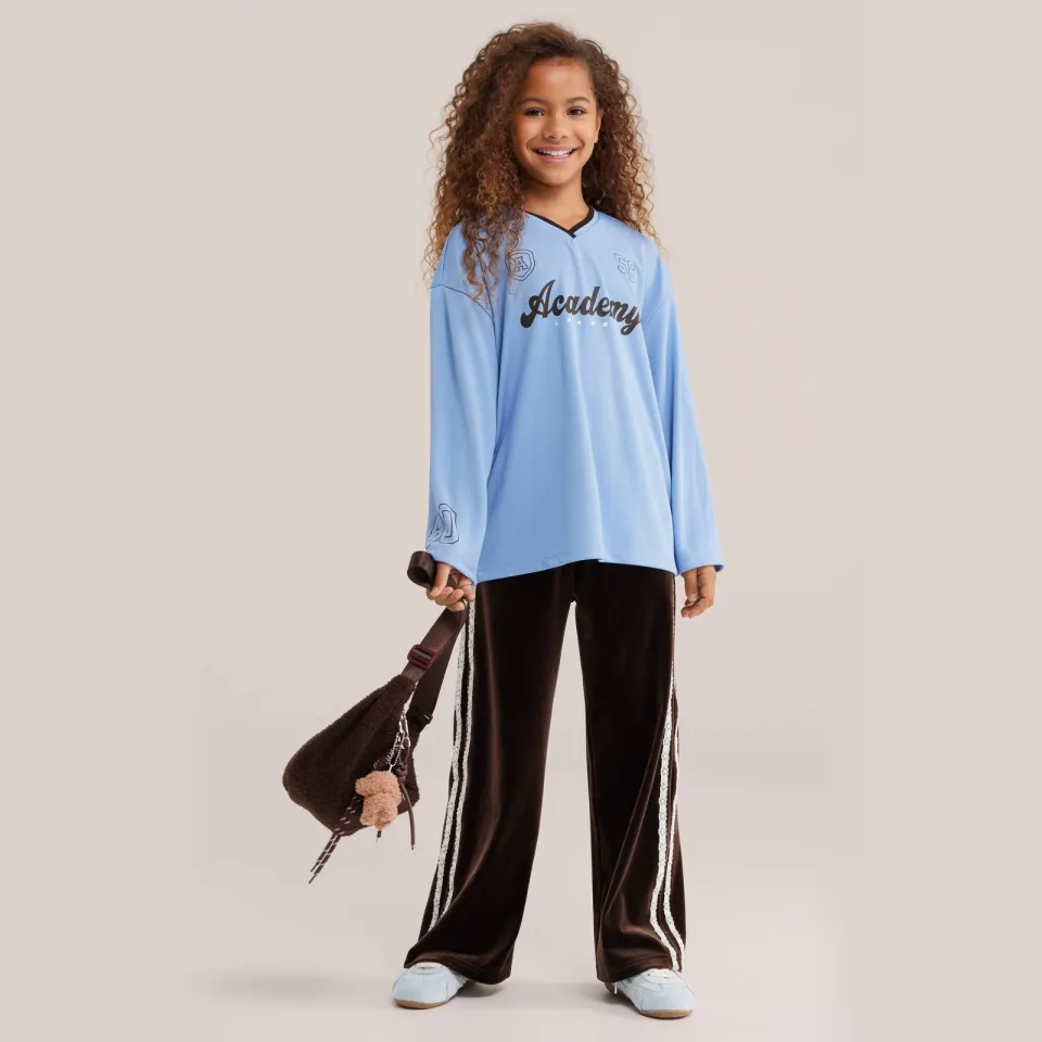 WE Fashion longsleeve met tekst lichtblauw, foto 4