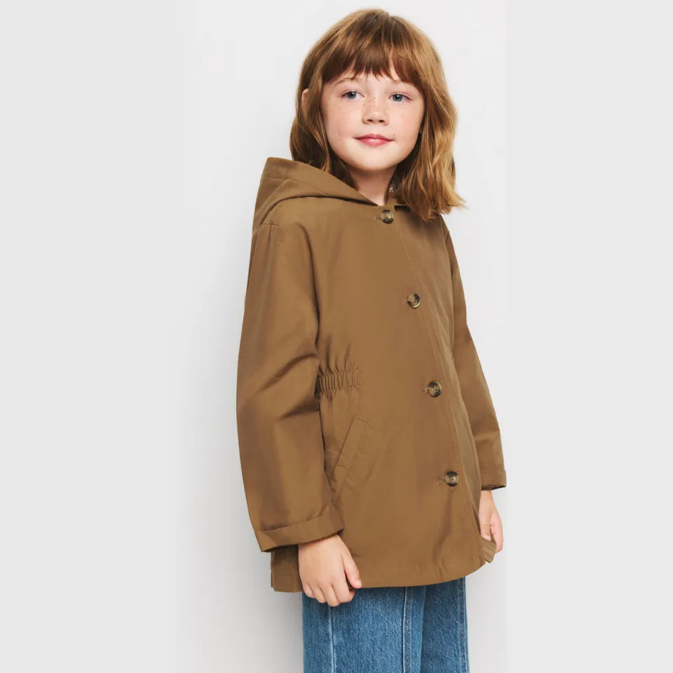 Mango Kids katoenen parka bruin, foto 4