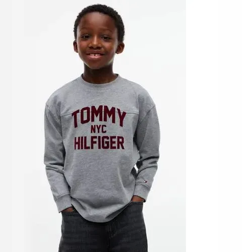 Tommy Hilfiger longsleeve met logo grijs, foto 4