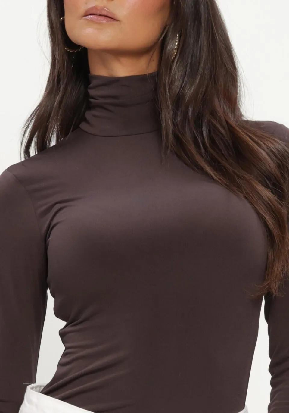 Notre-V Nv-inger longsleeve top bruin, foto 4