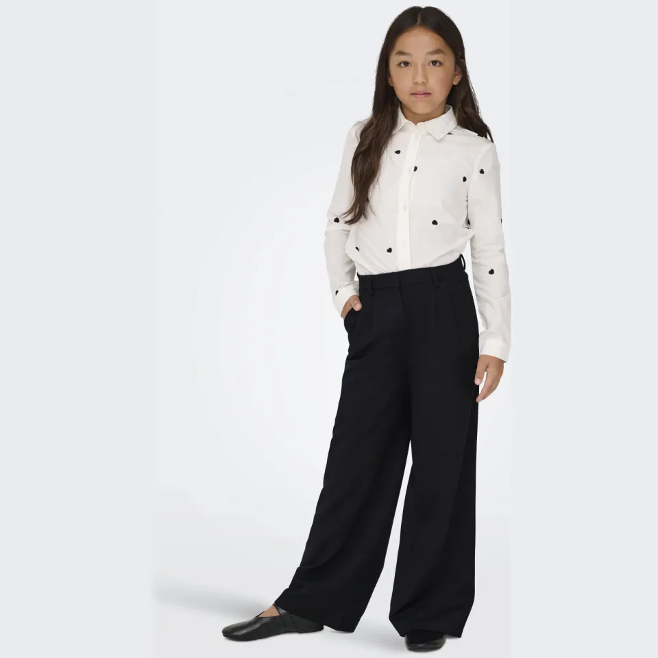 Only KIDS ONLY GIRL wide leg pantalon zwart