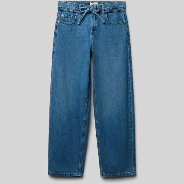 Only Straight fit jeans van puur katoen, model 'GIANNA' Blauw