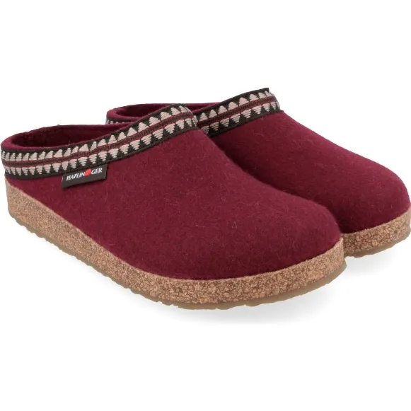 Haflinger Grizzly Lucky - Pantoffels, rood