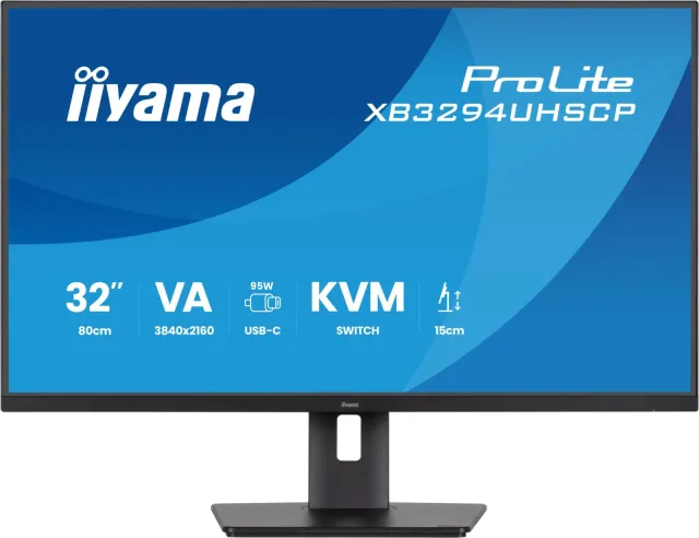 Iiyama ProLite XB3294UHSCP-B1 monitor zwart