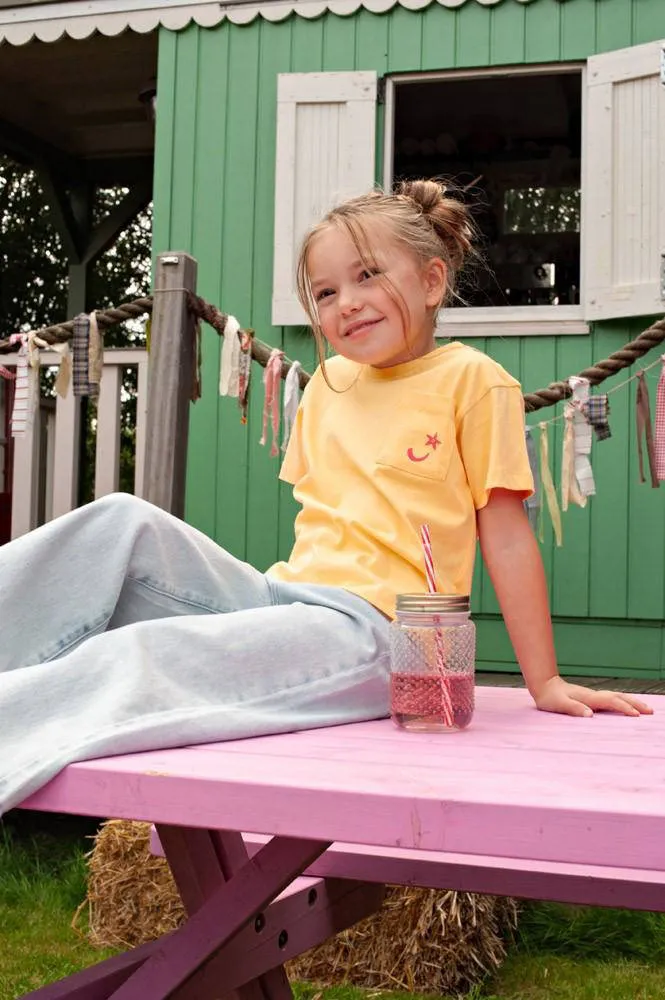 Jubel Lazy Lagoon T-shirt met backprint geel, foto 7