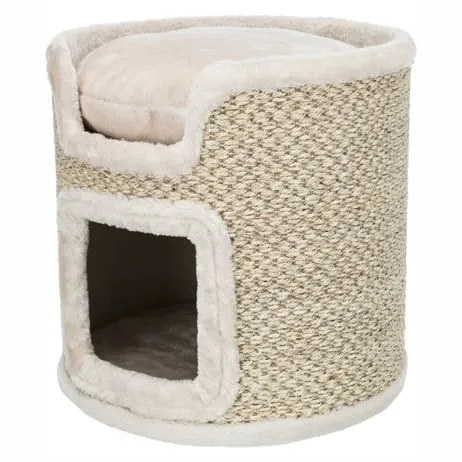 Trixie Ria krabpaal kattenmand lichtgrijs/naturel