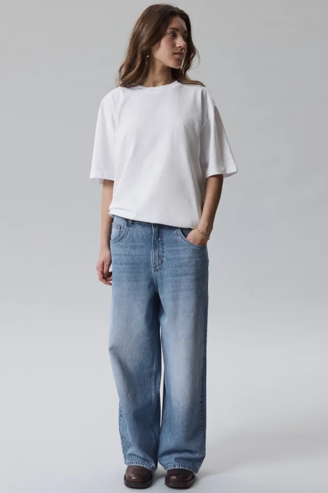 LMTD NLNBIRM loose fit jeans - lichtblauw Light blue denim