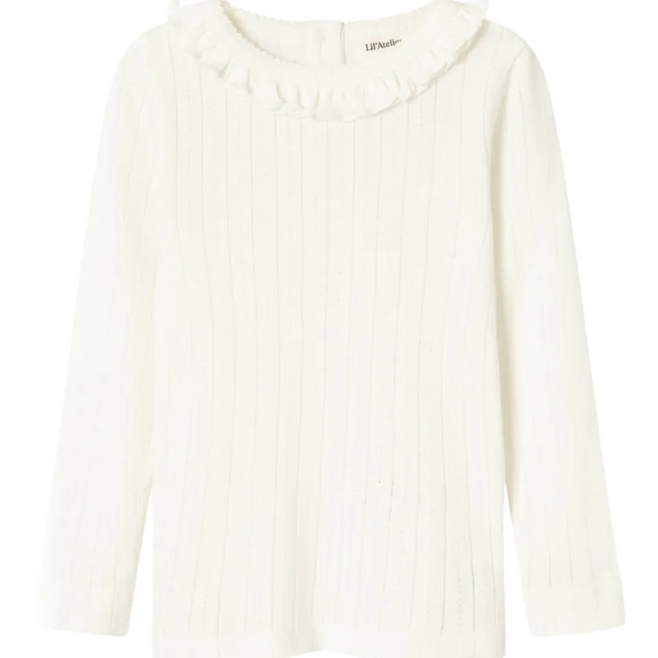 Lil' Atelier longsleeve NMFRACHEL offwhite, foto 2