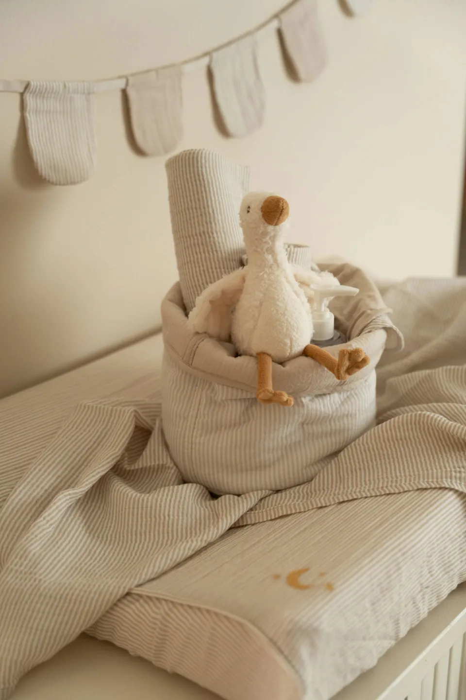Little Dutch Pure Soft hydrofiele swaddle doek beige, foto 4