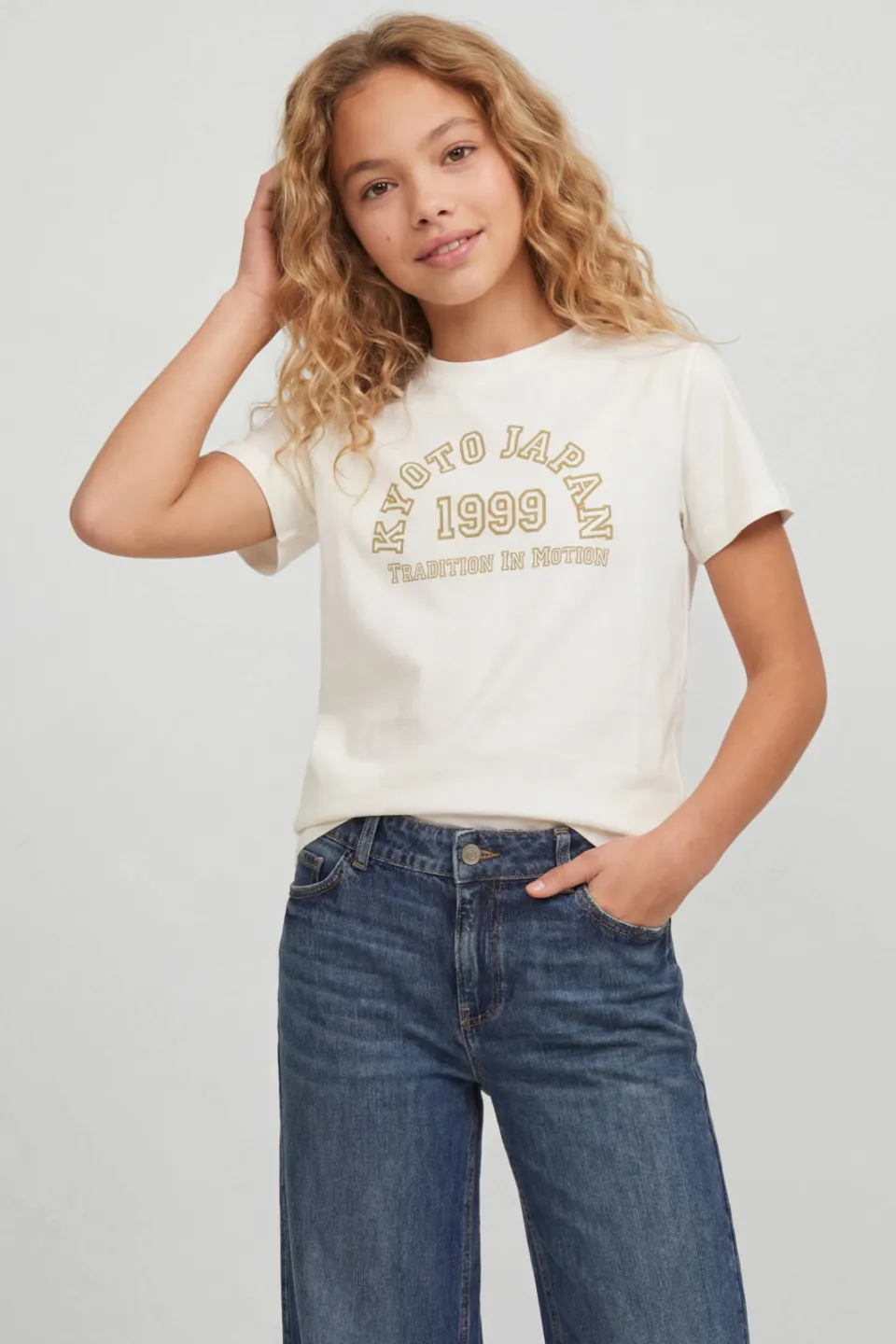 JJXX GIRL T-shirt met tekst wit, foto 5