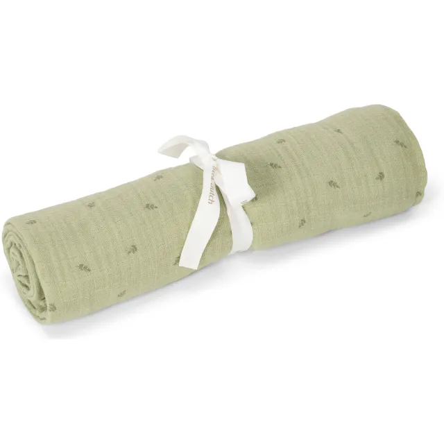 Little Dutch Pure Sage hydrofiele swaddle doek groen
