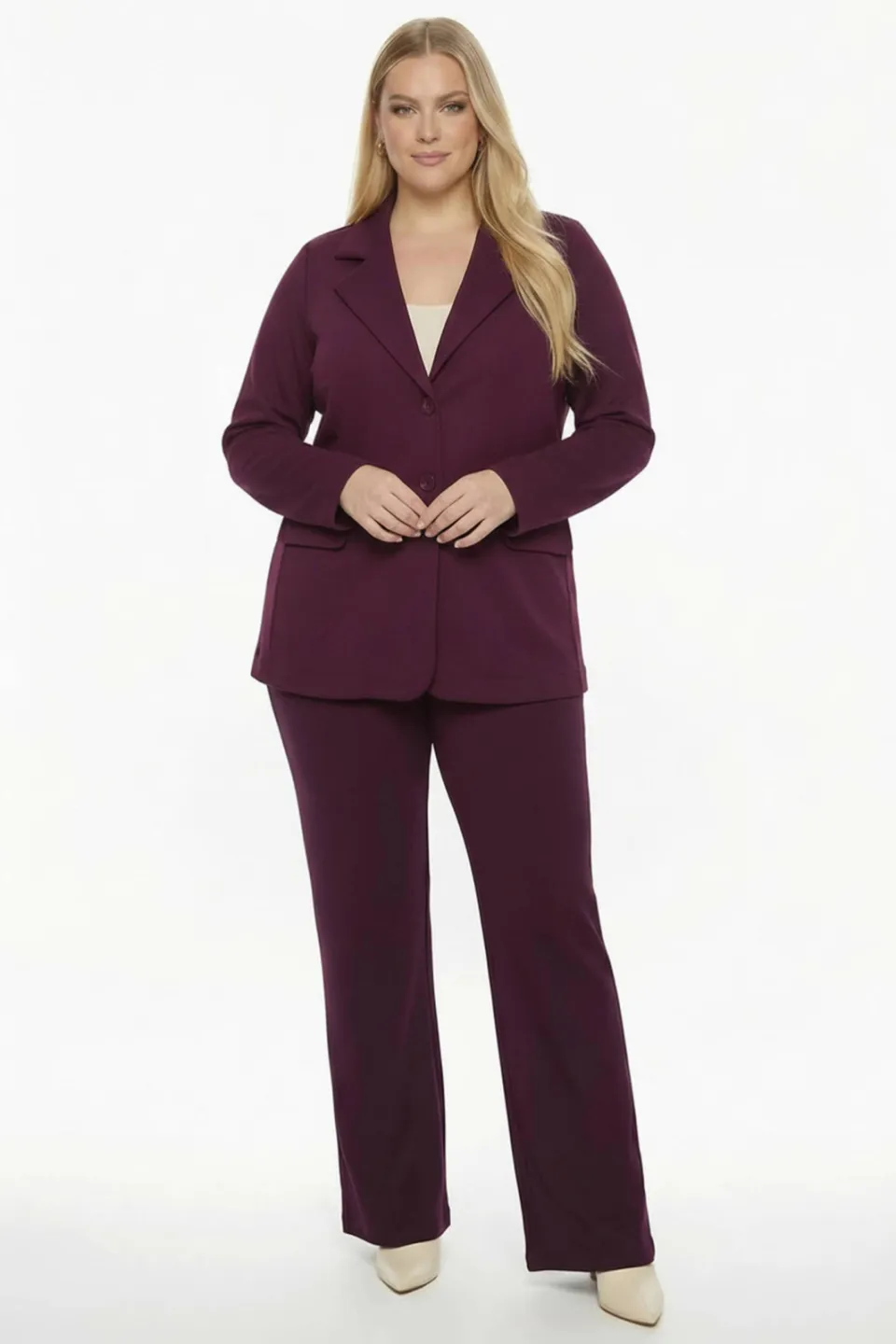 Yoek Plus Size broek paars, foto 2