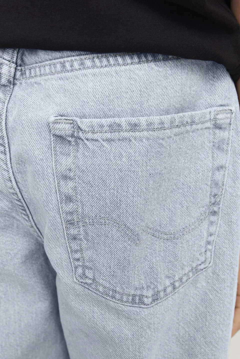 Jack & Jones JUNIOR high waist baggy fit jeans light blue denim, foto 5