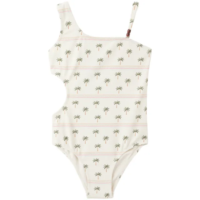 Mango Kids one shoulder badpak ecru, foto 2